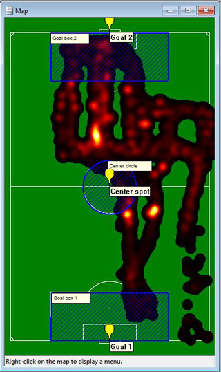 TrackLab Sports heatmap